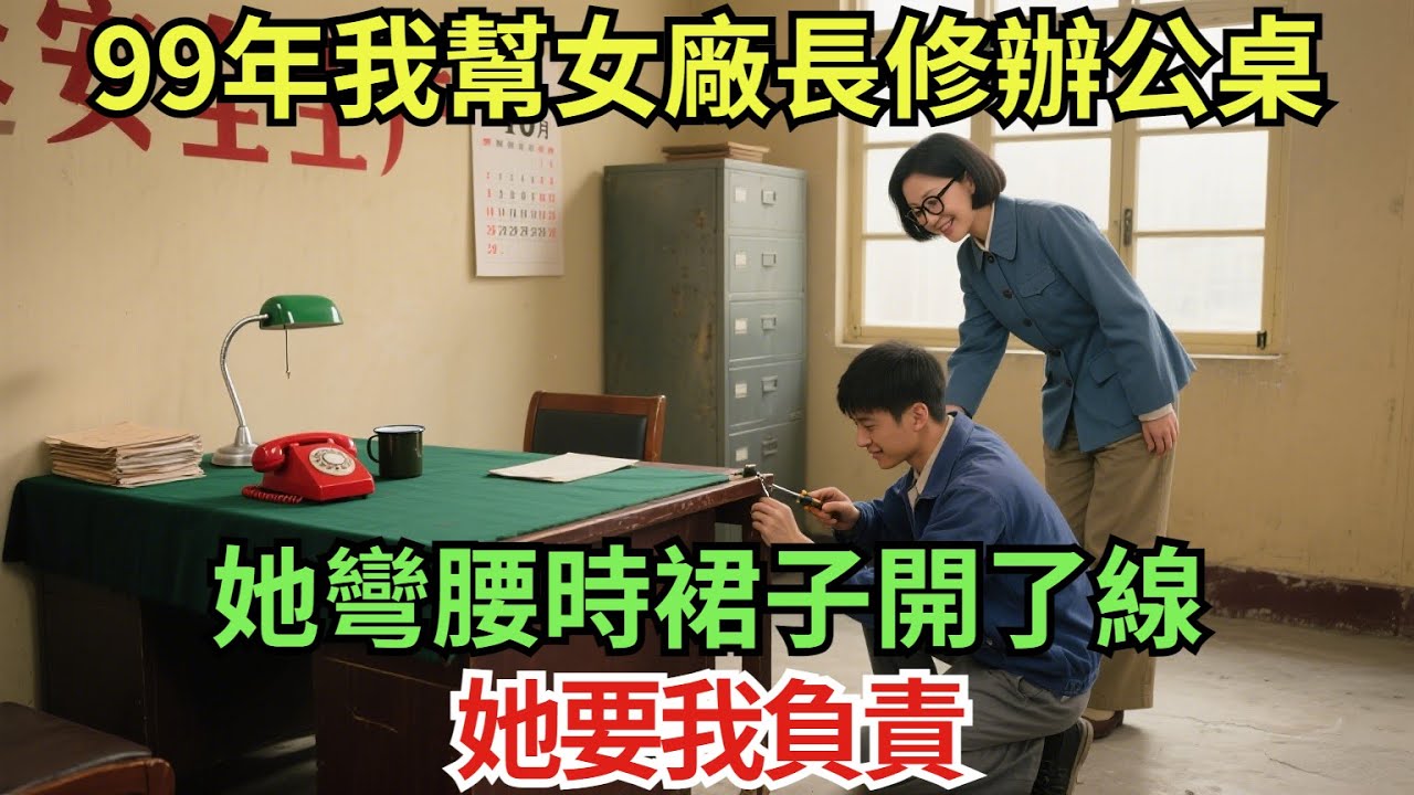 99年我幫女廠長修辦公桌，她彎腰時裙子開了線，她要我負責#真實故事#案件#奇聞#故事#奇聞觀察室#奇聞#真相#奇聞軼事#談笑娛生