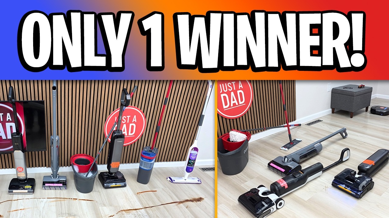 Robot vs Traditional Mop vs Wet/Dry Floor Mop - Let's Have Some Fun Cleaning the Studio Floor!