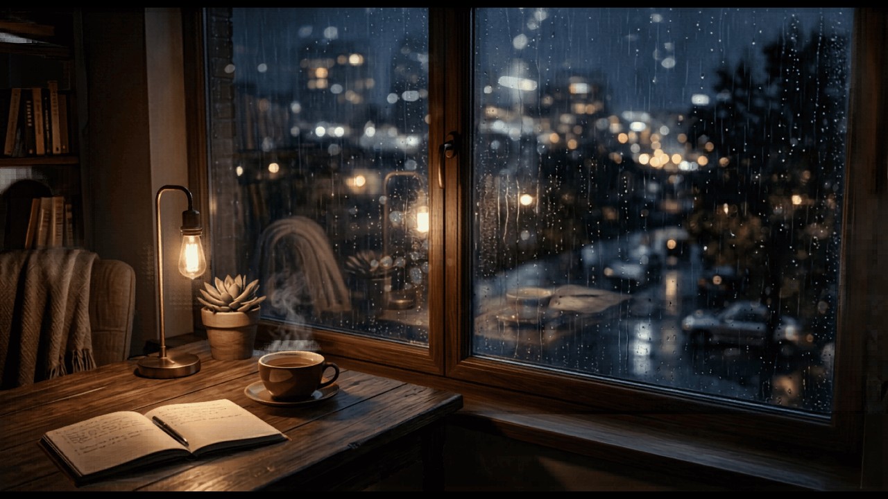 Rain Sounds with Soft Piano 🌧️ | Calm Study Music for Focus & Relaxation