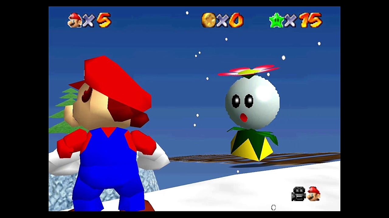 Super Mario 64 The Green Stars　Course 4 『SNOW STORM PEAKS』