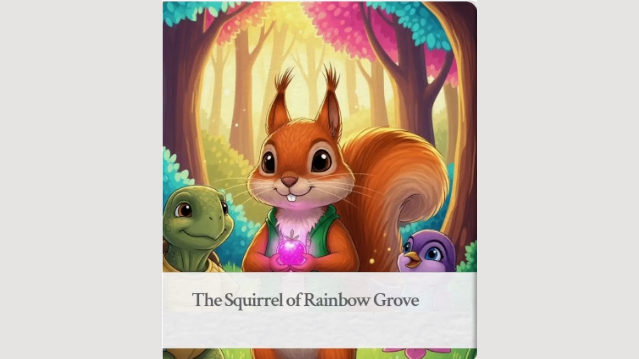 The Squirrel of Rainbow Grove | Short Kids Story | Learn English with a Fun Moral Story for Kids