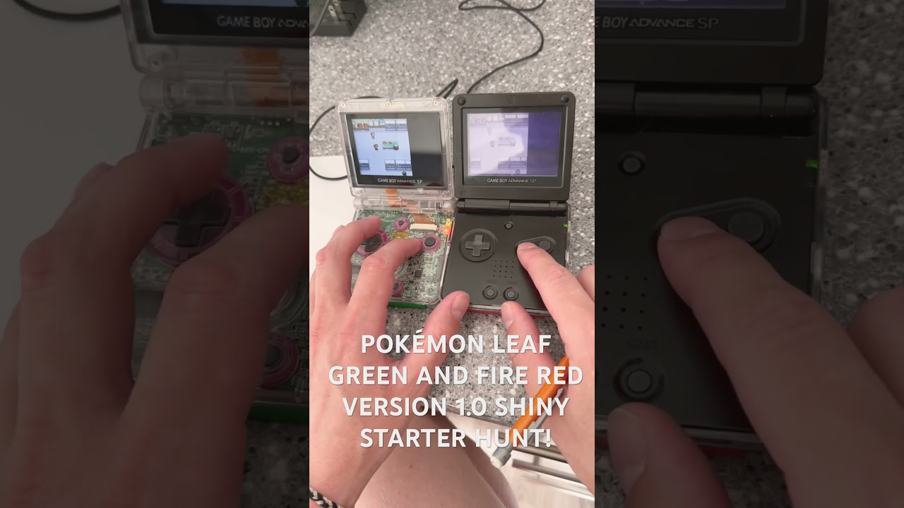 Pok&eacute;mon Leaf Green & Fire Red shiny starter hunt soft resetting #pokemon #firered #leafgreen #gbasp