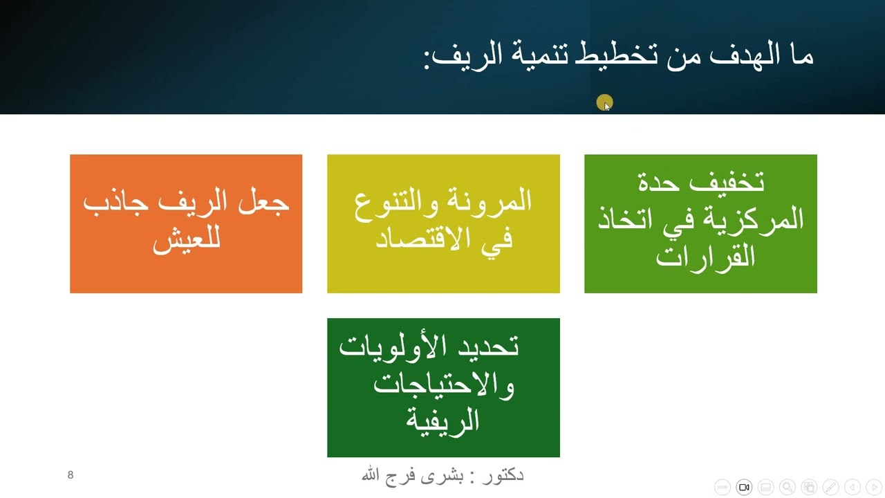 التنمية الاقتصادية : تنمية الريف Rural Development