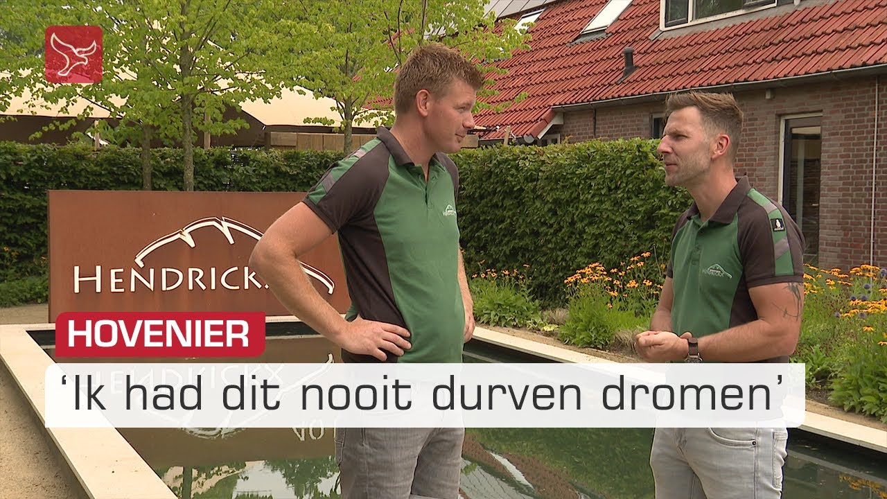 Als vakantiekracht van 17 begonnen en nu eigenaar van 40-jarig hoveniersbedrijf | Omroep Flevoland
