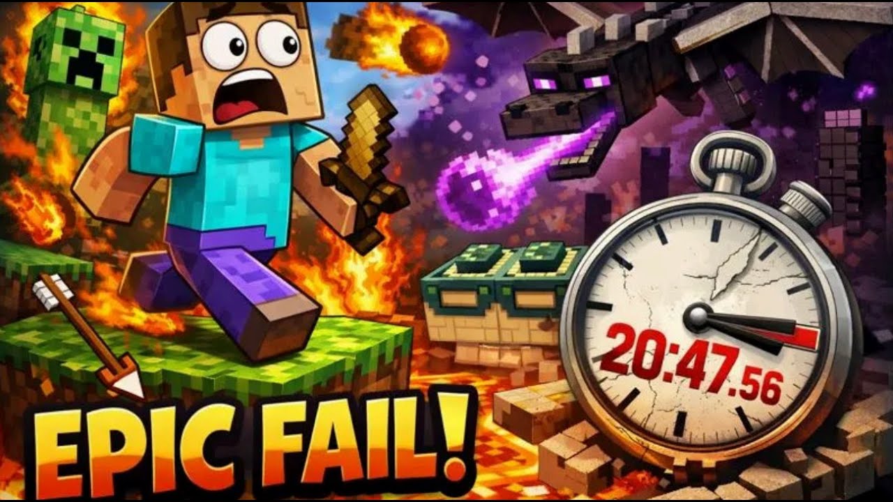 A noob tries to speed run Minecraft...