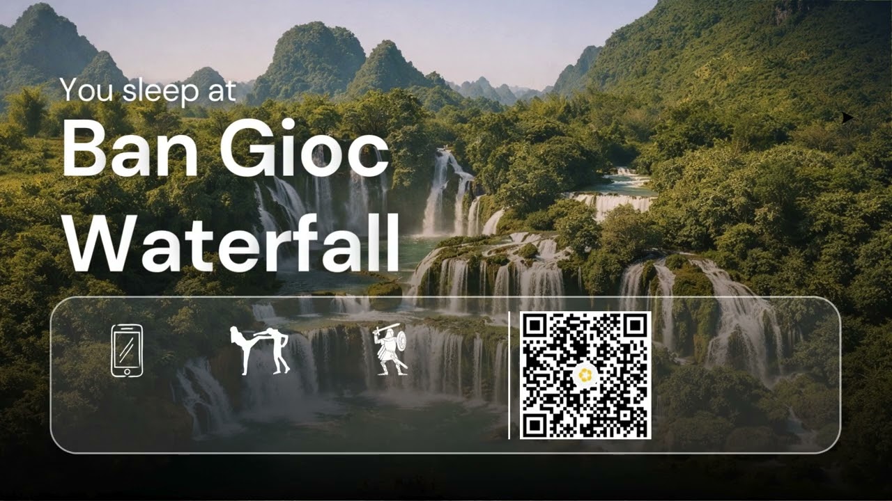 Deep Sleep Music 30 Minutes | Ban Gioc Waterfall Vietnam – Relaxing Nature Soundscape