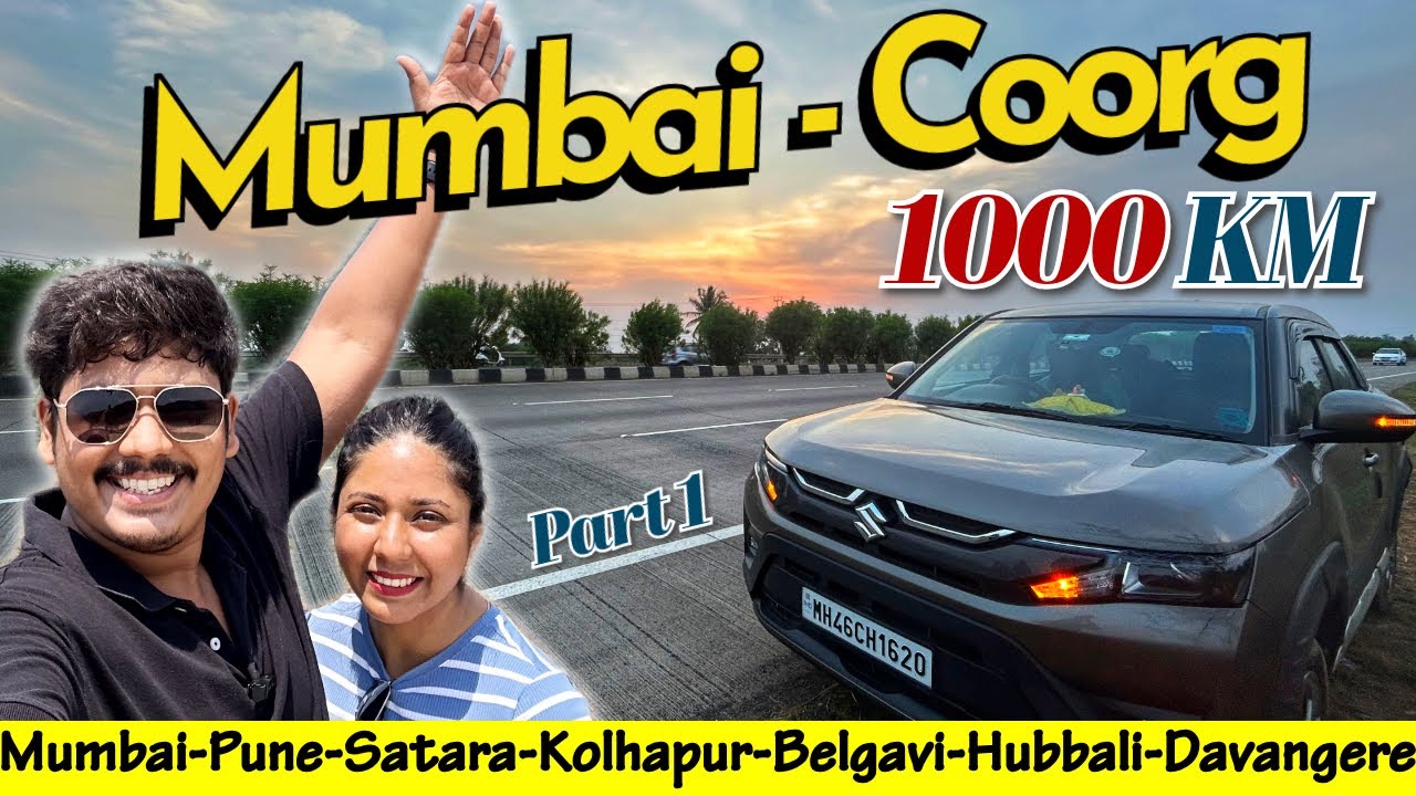 Epic Road Trip: Mumbai to COORG - Scotland of India | 1000KM Brezza Long Drive RelaxingWeekendDrives