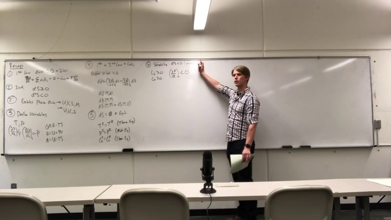 Phase equilibrium from an equation of state (Sept. 7, 2018)