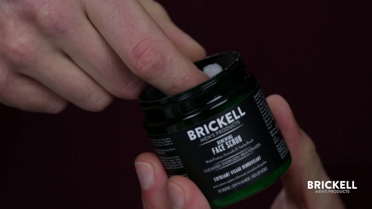 Brickell Men's Products - Renewing Face Scrub for Men Tutorial