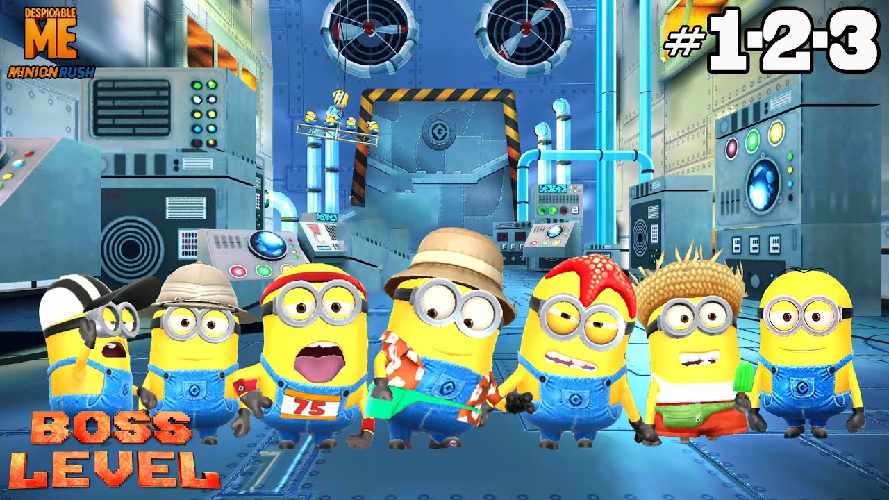 Despicable Me: Minion Rush Gameplay Walkthrough (iOS, Android) CHAPTER 1-2-3 ALL Mission | FHD