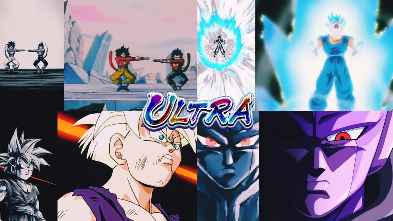 ALL ULTRA CHARACTERS INK BRUSH ANIMATIONS REFERENCES 🔥!! [Dragon Ball Legends]