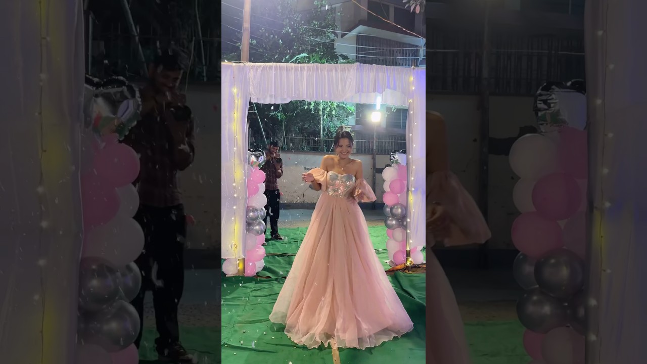 My birthday & children&rsquo;s day celebration ❤️vlog ayega jaldi😍 #birthday  #gown #childrensday