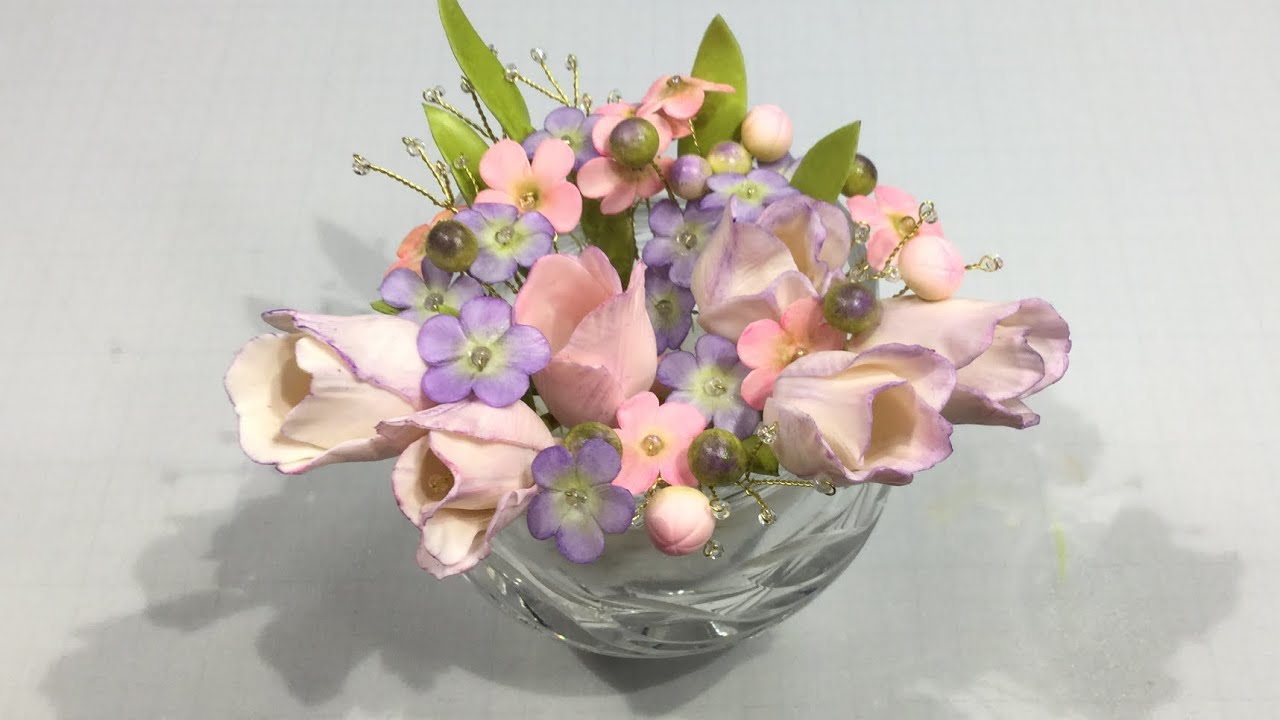 Flores para tocado con Tulipanes | Fácil con la Abuela