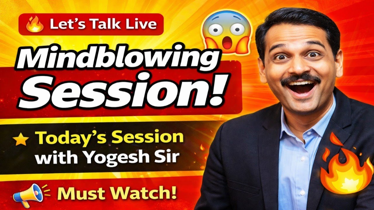 Today’s Session with Yogesh Sir Mindblowing English Practice Session Let’s Talk Live