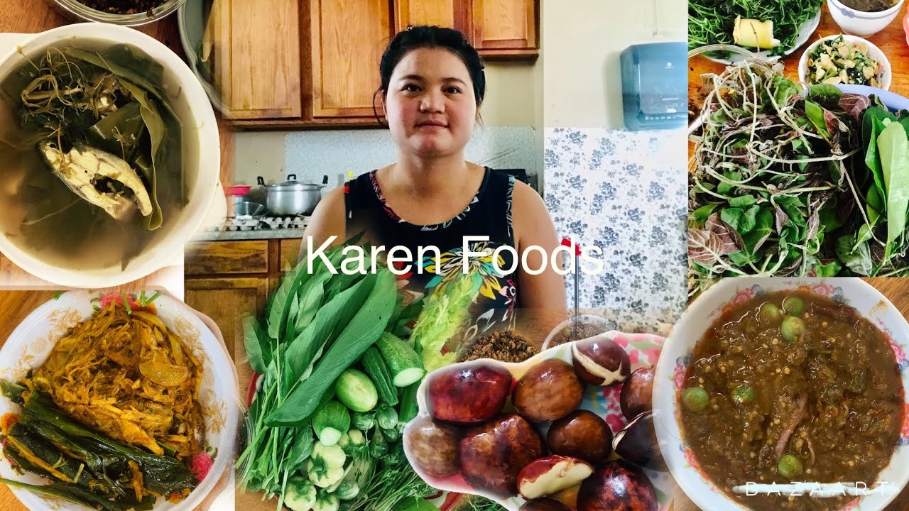 Eating Karen Food -part -1 -Asia Food (မိၢ်ဟဲတိၢ်,တၢ်ဒိးတၢ်လၣ်,တန့သၣ်,ထွံၣ်အံၣ်နီဒိး,ပြၢးလၣ်,တန့သၣ်