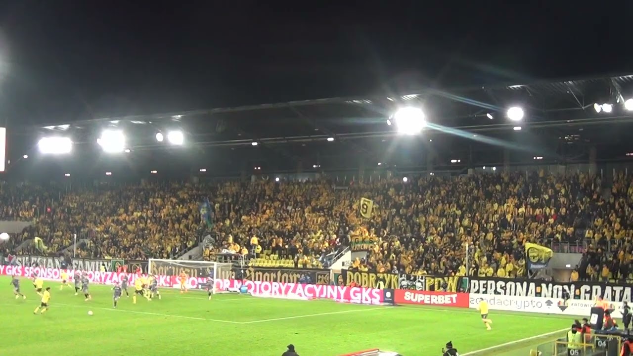 KIBICE GKS KATOWICE NA MECZU Z LEGIĄ WARSZAWA #GKSKATOWICE