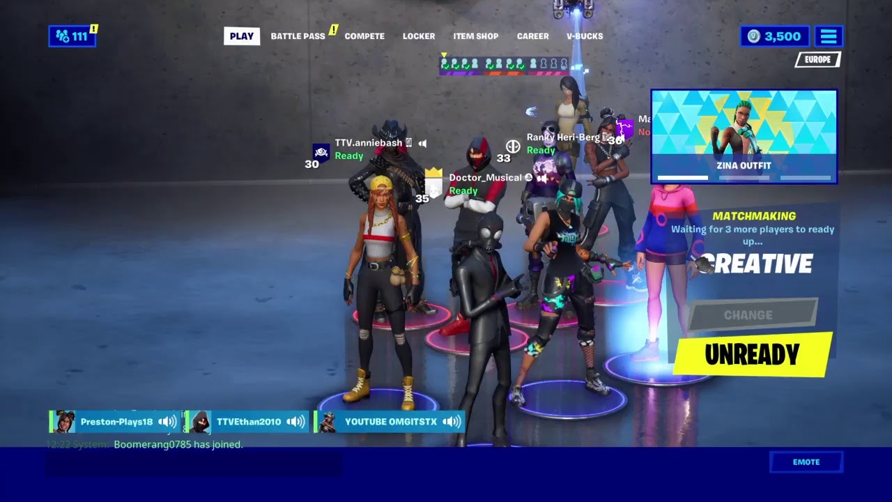 Playing Fortnite 1v1 Buildfights and BoxfightsLive with subscribers Live EU