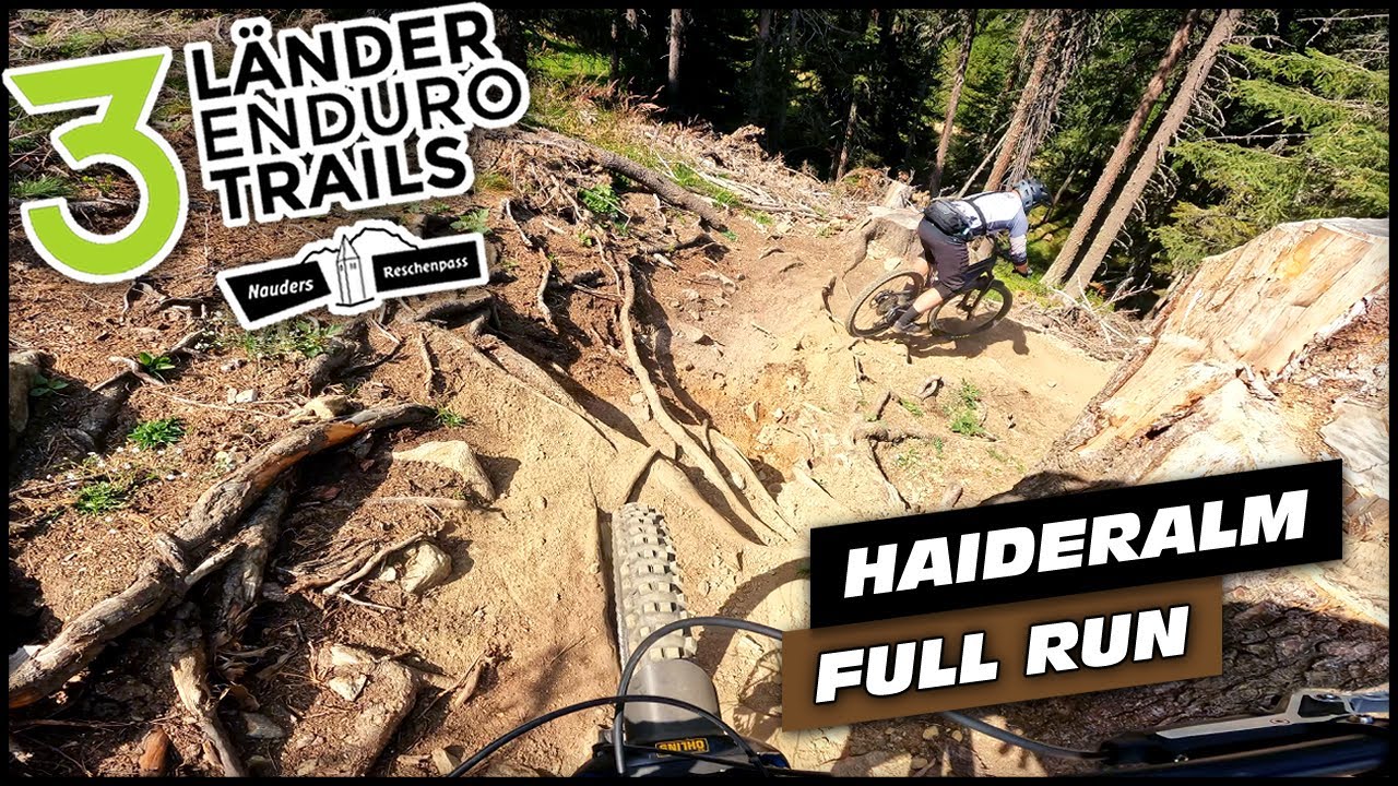 Der anspruchsvollste Trail am Reschenpass? Haideralm Trail ⚫ Full Run | 3-Länder Enduro Trails