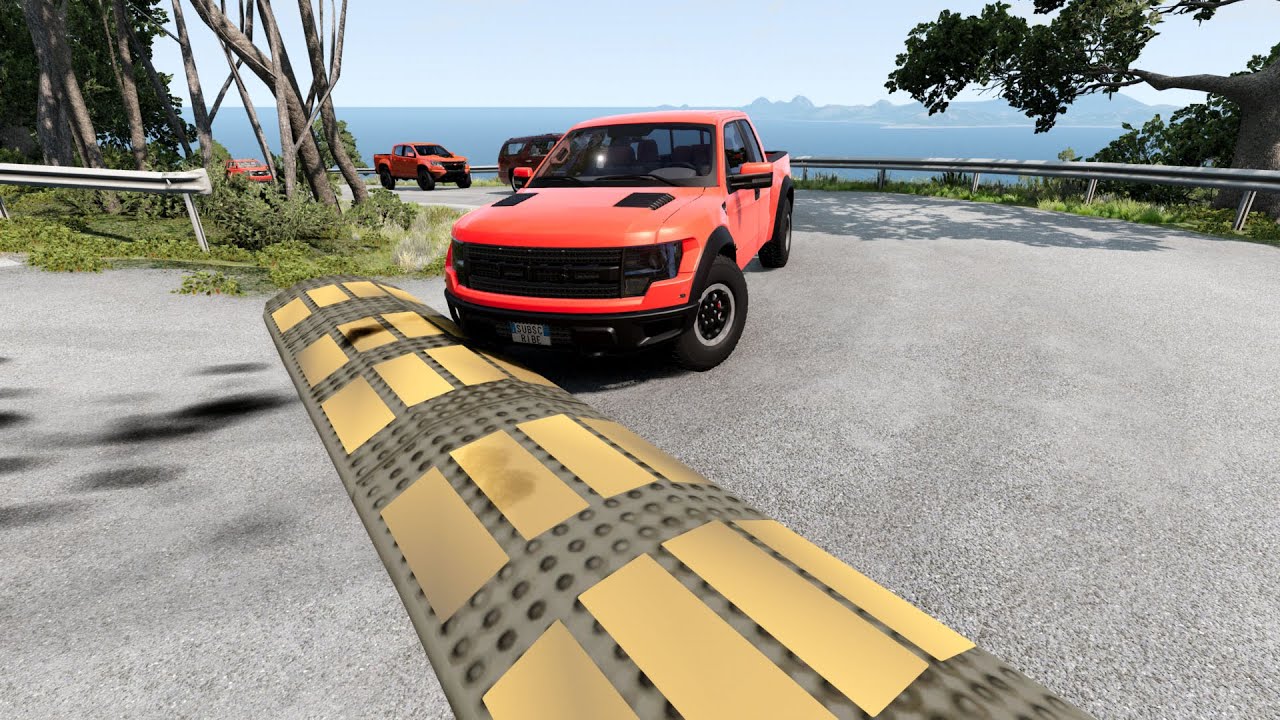 Cars vs Massive Speed Bumps #95 - beamng.drive beamng cars TV