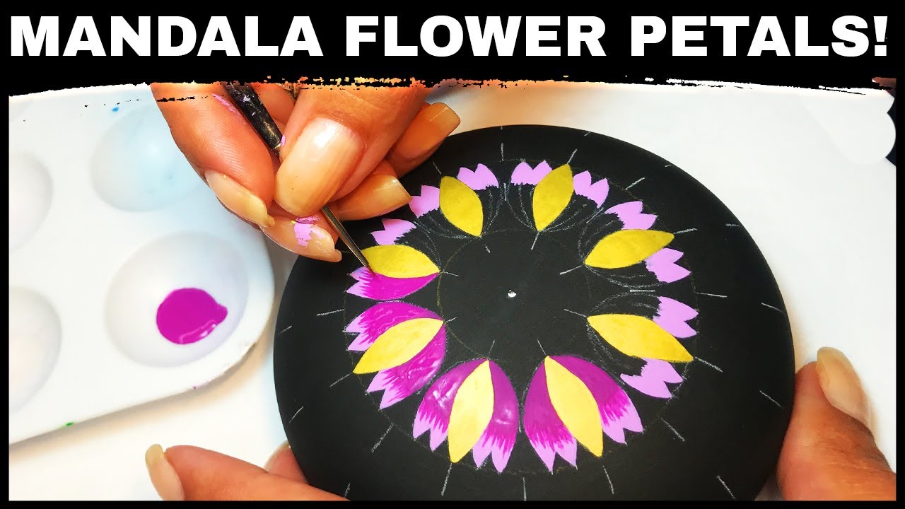 Mandala Art Dot Painting How To Paint Stones Rocks Dotting Artist Tutorial  Mandalas #mandala