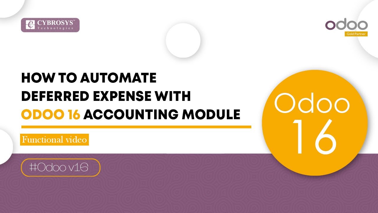 How to Automate Deferred Expense With Odoo 16 Accounting | Odoo 16 Functional Tutorials