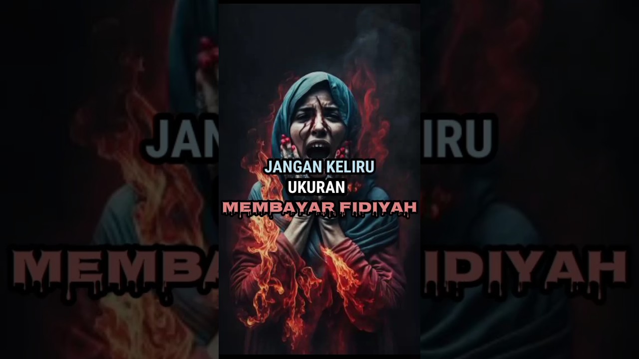 2 aturan membayar fidyah puasa #islam