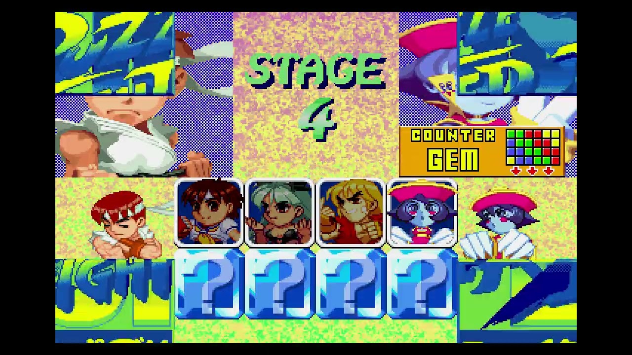 セガサターン スーパーパズルファイターIIX（ARCADE MODE:NORMAL）