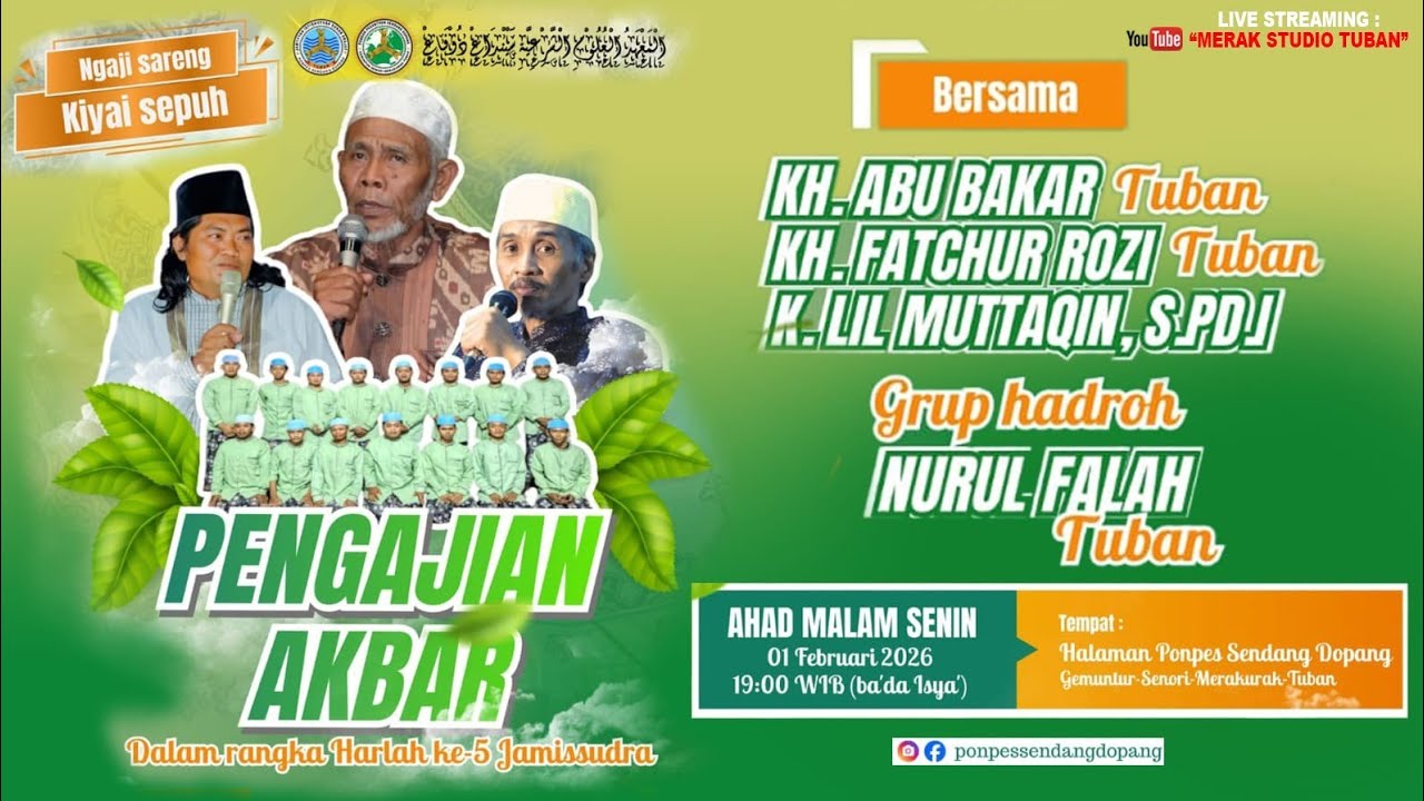 LIVE STREAMING PENGAJIAN AKBAR DALAM RANGKA HARLAH KE-5 JAMISSUDRA