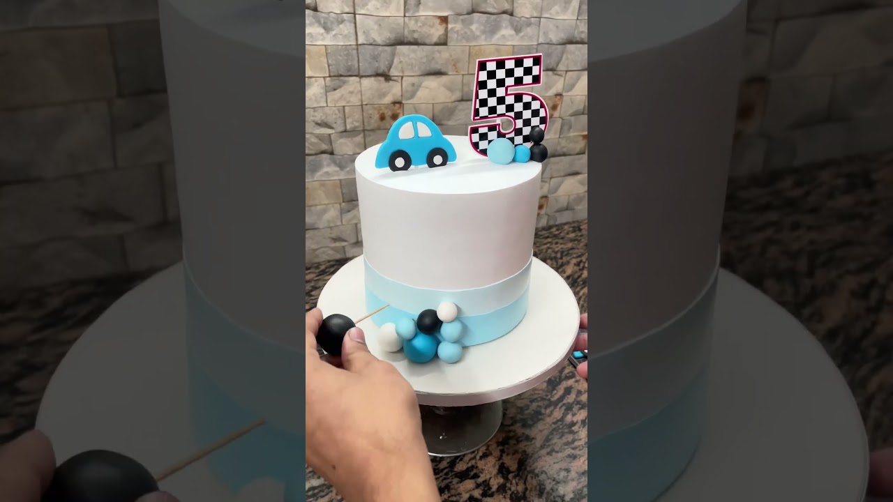 Simpler And Easy Boys Car Theme Cake