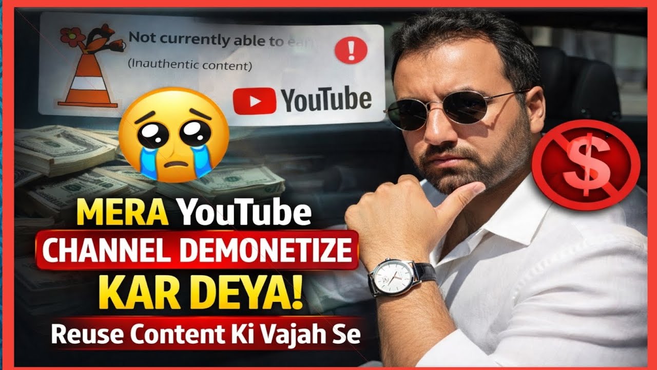 YouTube Channel Reuse Content Ki Wajah Se Demonetize٫ Channel Demonetized Because of Reused Content 