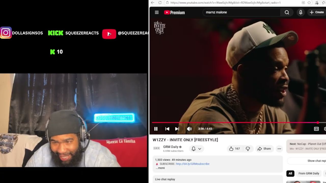 W1ZZY - INVITE ONLY [FREESTYLE]REACTION