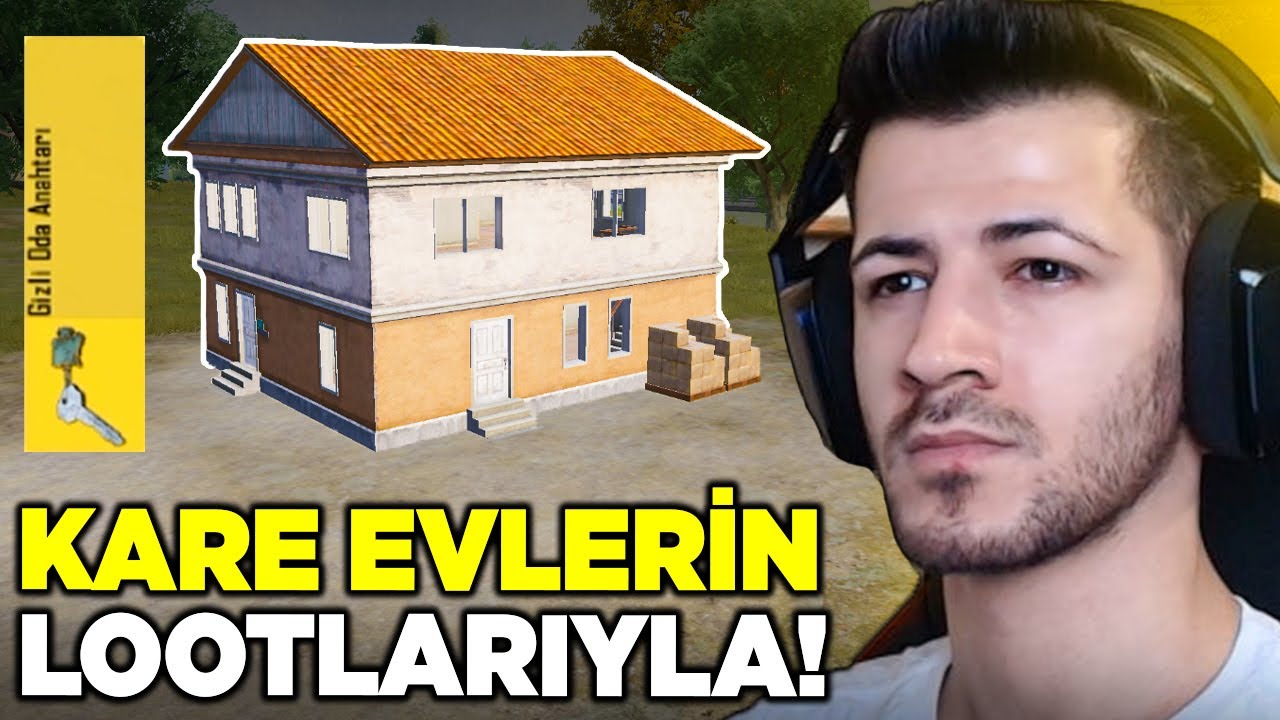 KARE EVLERİN LOOTLARIYLA WİN ALMAK?(GİZLİ ODA ANAHTARI ÇIKTI) Pubg mobile