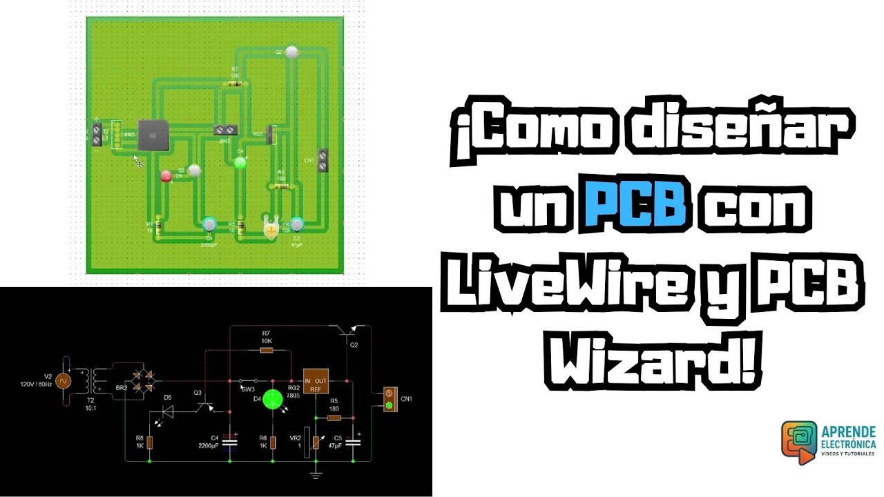 &iexcl;Como dise&ntilde;ar un PCB con LiveWire y PCB Wizard! ⚡🪫