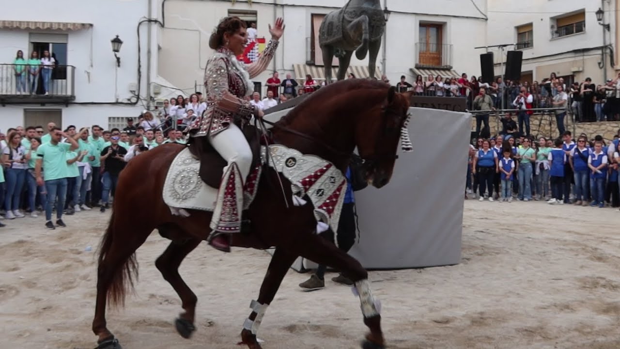 Concurso de caballos a pelo.  Caravaca de la Cruz.