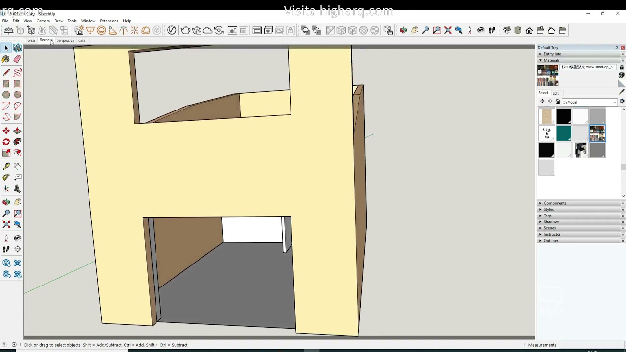 ¿COMO UTILIZAR LA HERRAMIENTA DE OCULTAR EN SKETCHUP| SKETCHUP EN 5 MINUTOS.