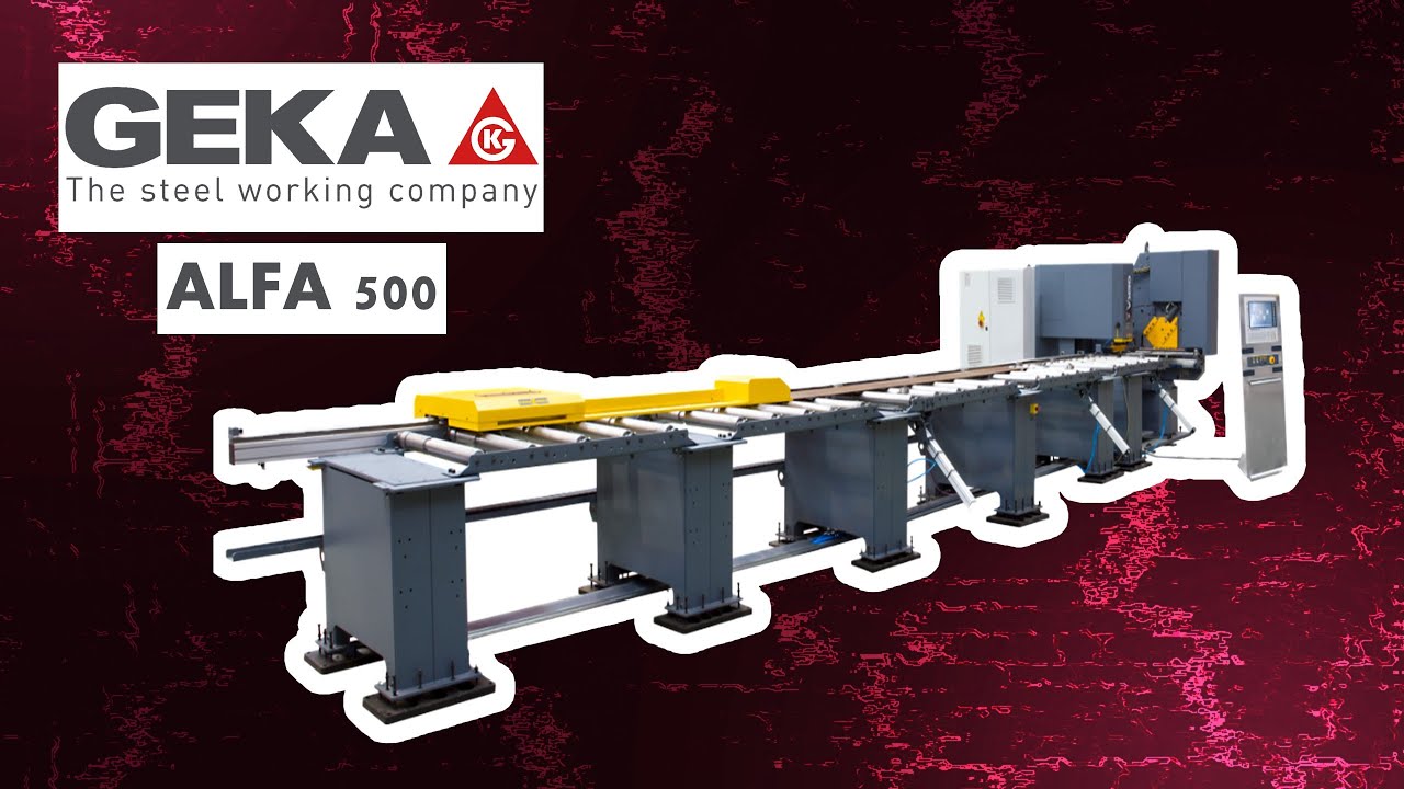 Alfa 500, CNC punching and shearing line for processing flat bars