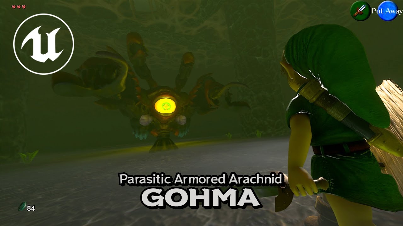 Ocarina of Time vs Unreal Engine 4 | Great Deku Tree Dungeon