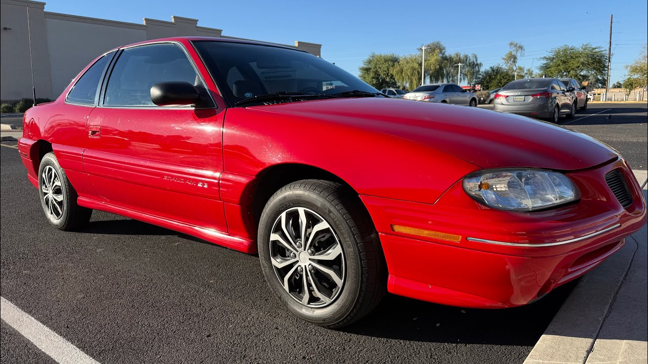 1997 Pontiac Grand Am SE Coupe: The ONLY Active Quad 4 2-door on YouTube! Lil Red Walkaround & Drive