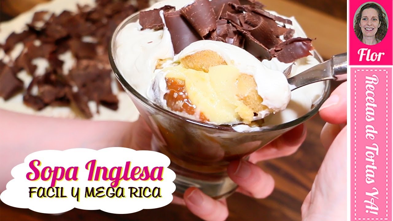 Sopa Inglesa El Postre MAS RICO Y FÁCIL - Recetas de Tortas YA!
