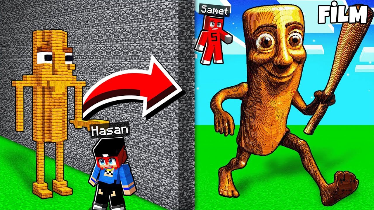HASANAYAPI KAPIŞMASINDA TUNG TUNG SAHUR ile TROLL YAPTIM !! - Minecraft