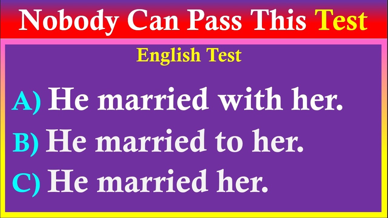 Mixed English Grammar QUIZ | Only Expert Can Pass This Test! #englishgrammar