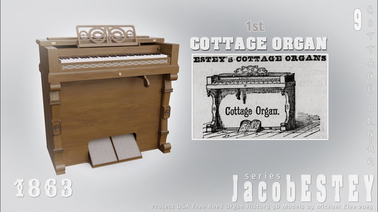 Jacob Estey Story (series) PART 9 - COTTAGE ORGAN - Fire - and new Company