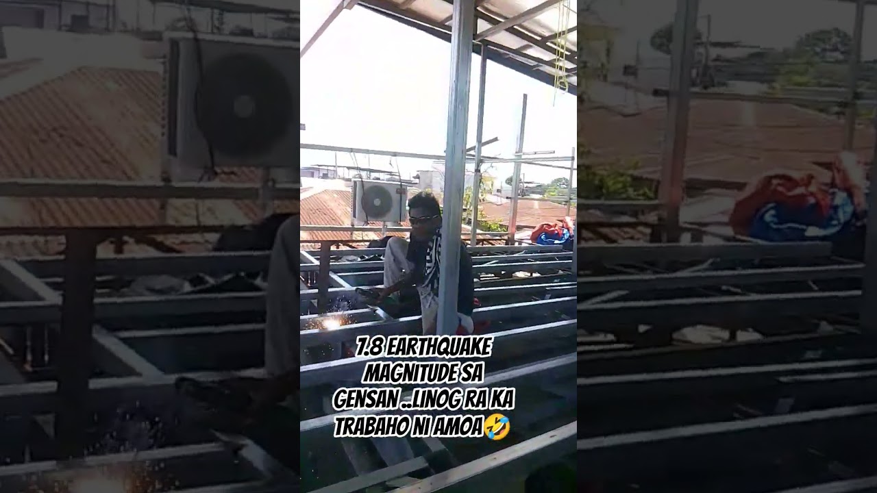 earthquake in General Santos City 7.8 magnitude...linog raka nag trabaho me😂 #video #fyp