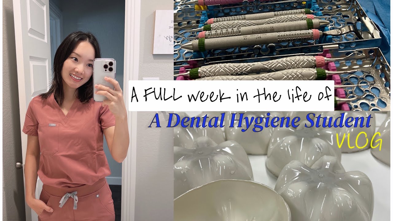 CLINIC & HOSPITAL ROTATION | busy week of school | NEW scrub | RDH student vlog