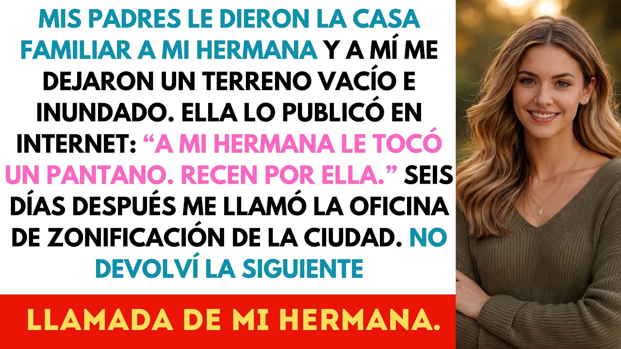 Mis padres le dieron la casa a mi hermana y a mí me dejaron un pantano… ella lo publicó en redes