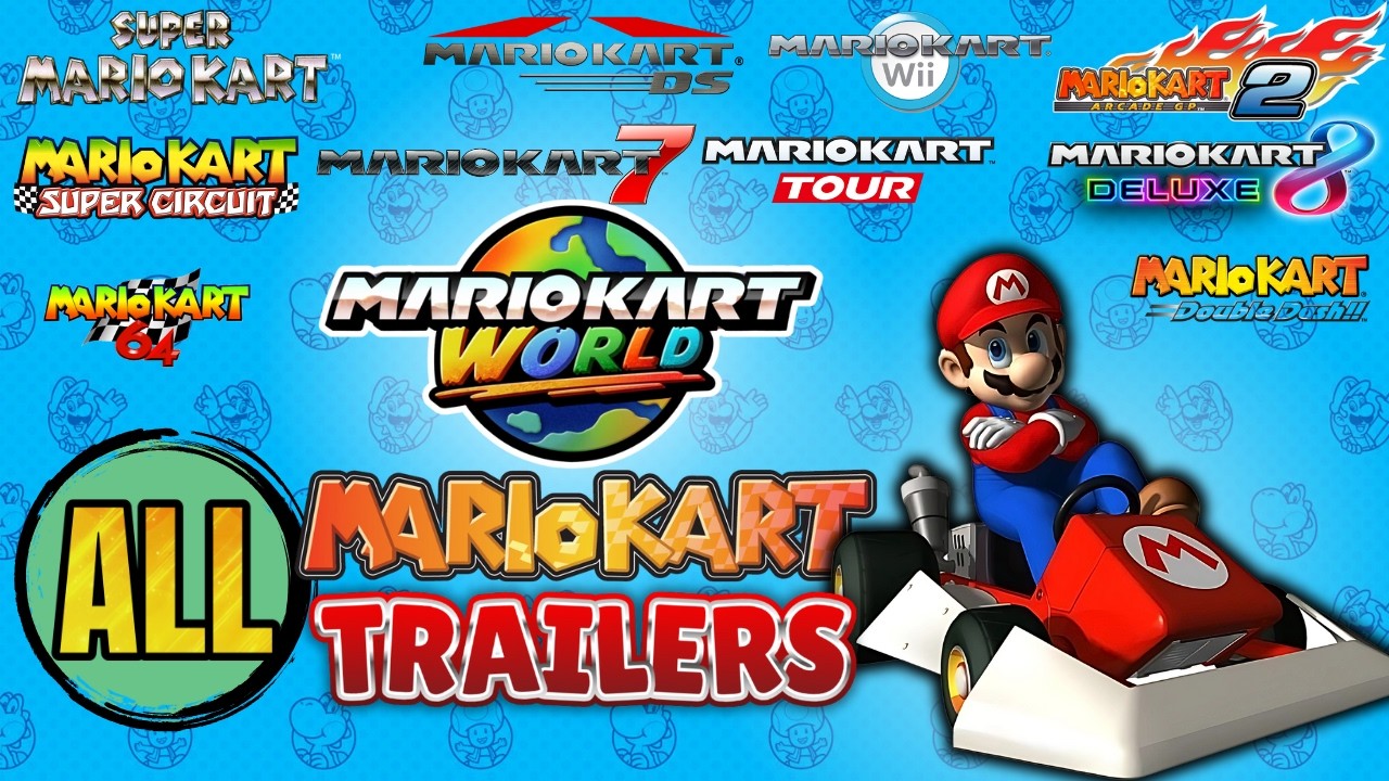 All Mario Kart Game Trailers (1992-2025)
