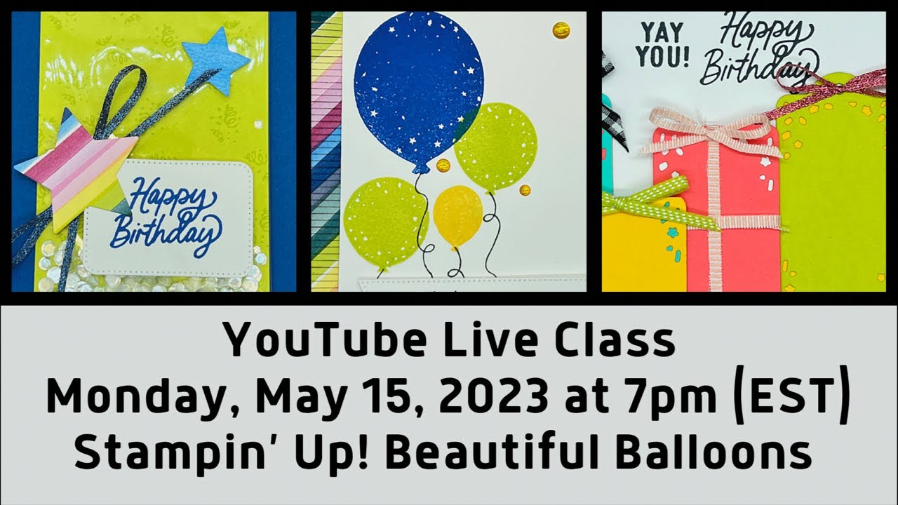 Stampin&rsquo; Up! Beautiful Balloons Bundle (Bright & Beautiful Suite)