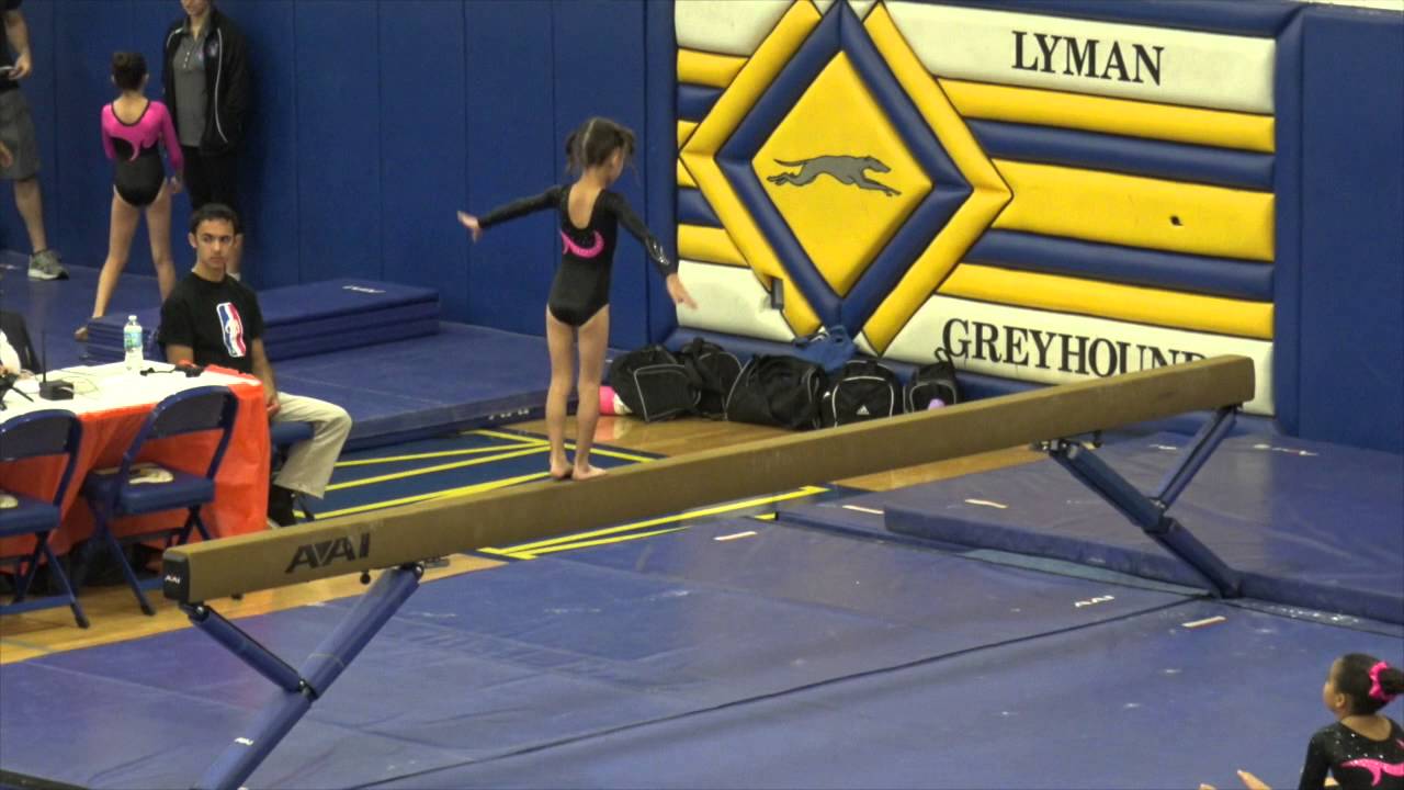 USAG Compulsory Gymnastics Level 2 Beam Routine | 6 Year Old Bella Lim's 9.100 | 2015 Turkey Trot