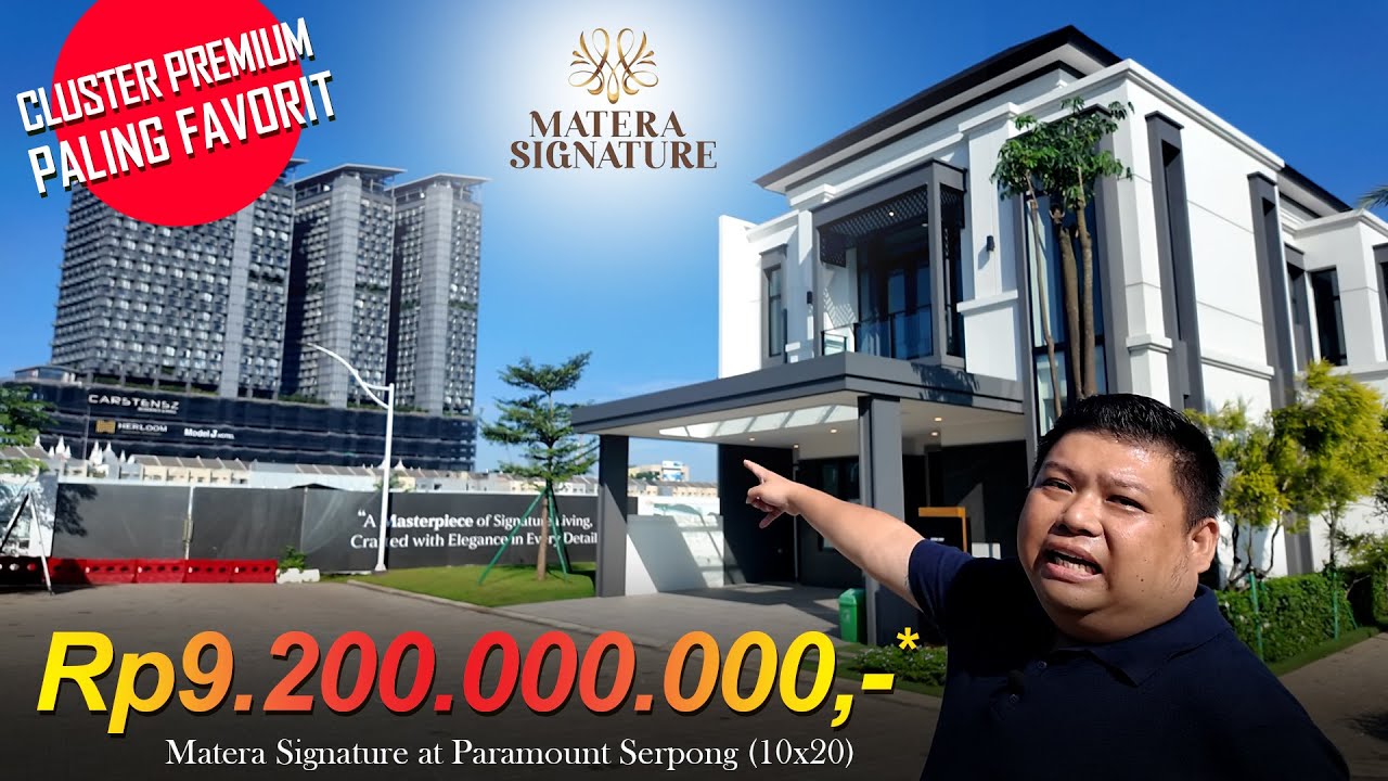 Cluster Premium di Gading Serpong Paling Favorit Dikelilingi Fasilitas | Matera Signature 10x20