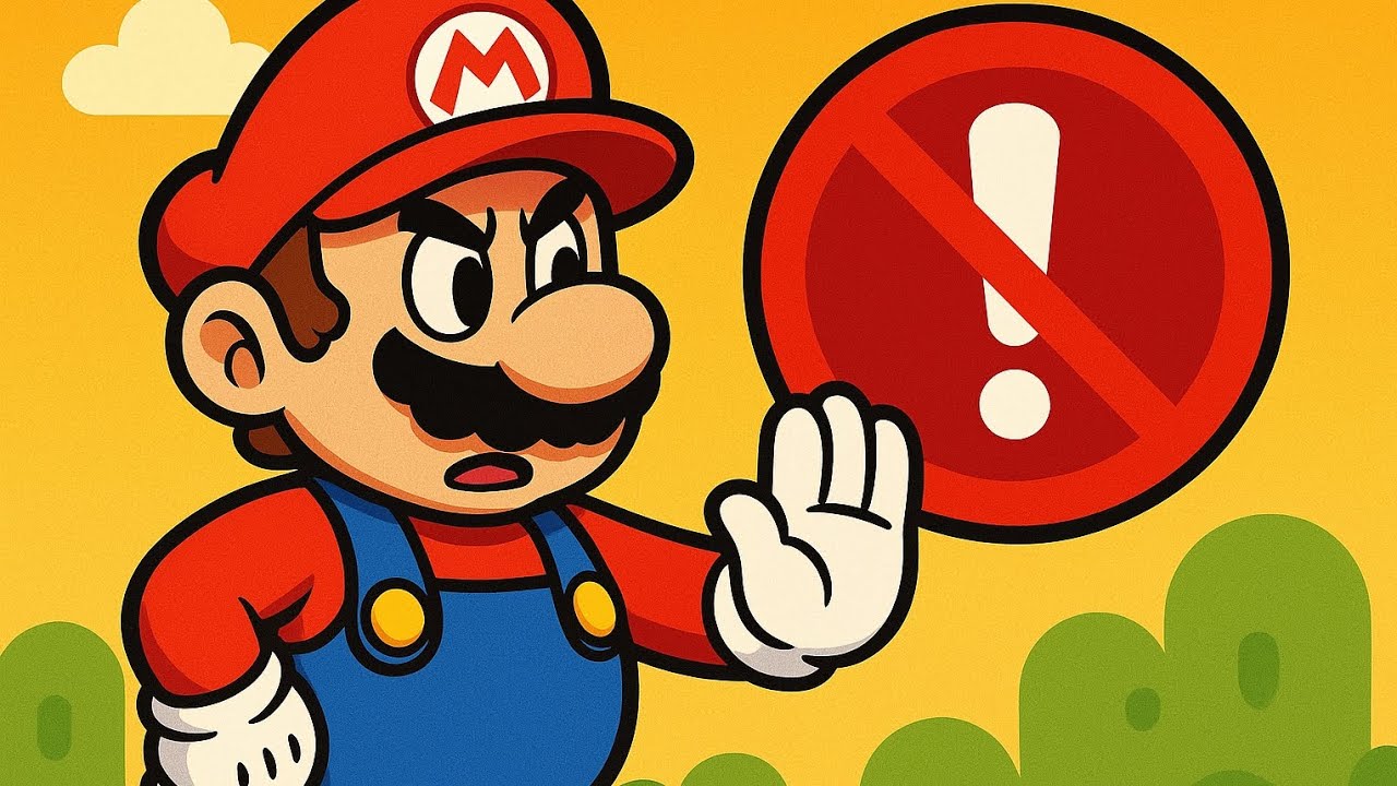 Mario can't Touch the color Red!